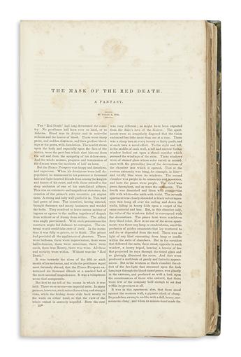 POE, EDGAR ALLAN. The Mask of the Red Death [in:] Graham’s Lady’s and Gentleman’s Magazine, Vols. XX-XXI.